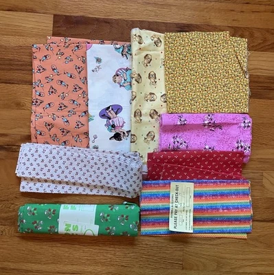 Lote de piezas más pequeñas de tela vintage + moderna acolchado costura restos artesanía #1 Foto 1 de 4