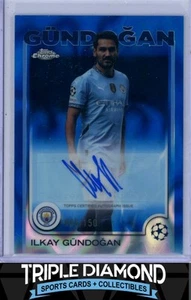 2024-25 Topps cromo UCC Ilkay Gundogan refractor de lava azul automático #/150 Z444 - Imagen 1 de 2