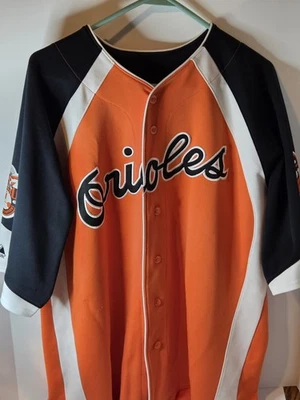 Camiseta masculina Cal Ripken Jr Orioles Majestic Cooperstown 1966 Champions G - Imagem 1 de 4