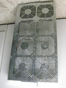 Muffin (8) Fan Cooling Rack With (2) 48vdc Fans Installed - Picture 1 of 4