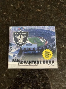 2001 Fan Advantage Coupon Book Souvenir Oakland Raiders NFL - Foto 1 di 4