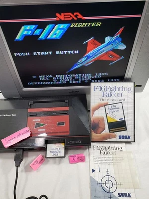 F-16 Fighting Falcon SMS AUTHENTIC SEGA COMPLETE Master System F16 fight cib - Image 1 of 4