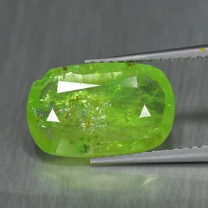 4.20Ct Oval_Grand look Transparent Unheated Green Grossular Mali Garnet - Picture 1 of 1