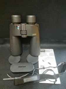 PENTAX 20x60 PCF WP II Binoculars Waterproof Clear View w/ Manual Strap Caps - Picture 1 of 7