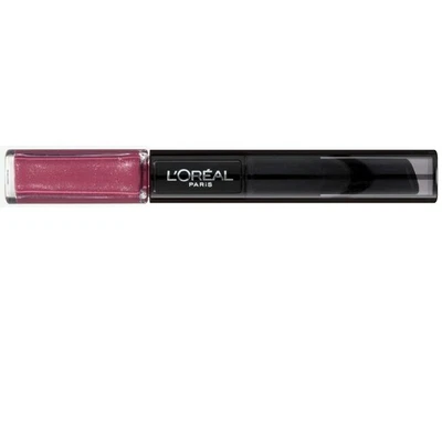 Lápiz labial L Oreal Pro Last 2 Step violeta Parfait 24 horas color #107 paquete de 2. Foto 1 de 2