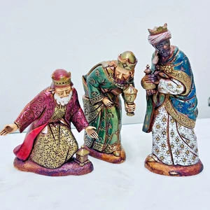 Vintage Moraduzzo Nativity Wise Men Kings Wiseman Landi Italy 97862 Set of 3 - Picture 1 of 11