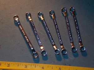 Lote de 6 - 3/16 x 13/64 Llave Final de Caja Offset EE. UU. Wilde Witco Tools - Imagen 1 de 4