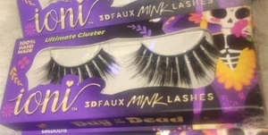 Eyelashes Lashes ioni Mink Pia Dia Women Lash Day of the Dead  Ultimate Cluster - Picture 1 of 16