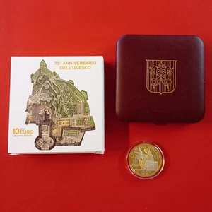 Vatikan 2021 PP / SILBER Gedenkmünze mit Vergoldung / 75 Jahre Unesco - Bild 1 von 4