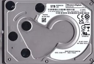 WD50NDZW-11A8JS1 s/n: WXW2AB AUG/2023 Thailand 5TB USB 3.0 2.5" WESTERN DIGITAL - Picture 1 of 4
