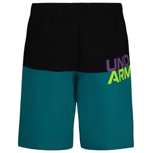 Under Armour Logo Color Block Volley, Circuit Teal Color Block, YS - Picture 1 of 1