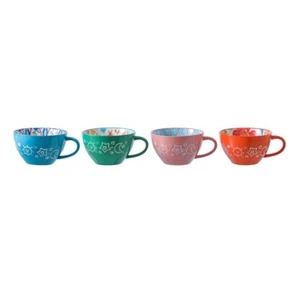 4x Lemon & Lime Moroccan Deco 15x12.5cm Ceramic Soup Cup Noodles Bowl Mug Asstd - Picture 1 of 5