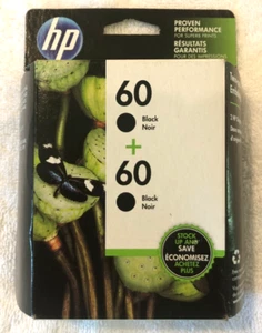 HP 60 + 60 schwarze Tinte Doppelpack original versiegelt - Bild 1 von 7