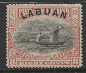 LABUAN - 1897/1901 8c PERF.141⁄2-15 COMO NUEVO (MLH) SG.94a (REF.A4A)  - Imagen 1 de 1