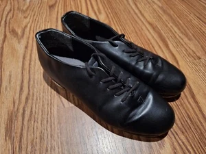 Capezio Tele Tone Black Tap Shoes Big Kids Size 3 Women's 5 443B - Picture 1 of 7