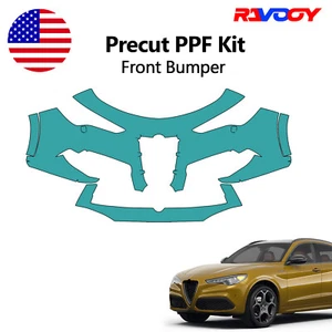 For Alfa Romeo Stelvio Quadrifoglio 2020-2024 Bumper Paint Protection Film PPF - Picture 1 of 8