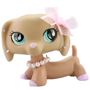 Pet Shop LPS Dachshund 909 Orejas Manchadas y Accesorios Hueso Niños Regalo Juguete Muñeca - Imagen 1 de 2