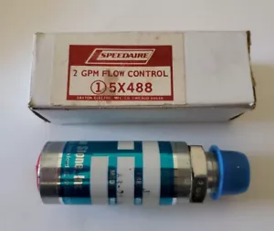SPEEDAIRE FENNER 5X488 3/8" IN LINE 4000 PSI HYDRAULIC FLOW CONTROL VALVE 2 GPM - Picture 1 of 4
