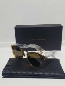 New Bottega Veneta Sunglasses Zeiss Lenses Polarized Ruthenium Brown BV0117S 003 - Picture 1 of 7