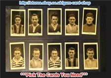STEPHEN MITCHELL & SON - SCOTTISH FOOTBALLERS 1934 (G/F) *PLEASE SELECT*