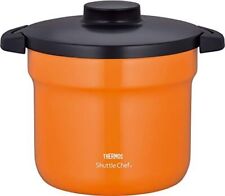 Thermos Vacuum Thermal Cooker Shuttle Chef 4.3L for 4 to 6 people Orange Japan