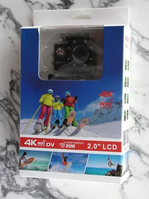 Motion Pro Vision BLACK 120º 4k Action Camera 8MP Native WiFi go sports surf ski - Image 1 of 4