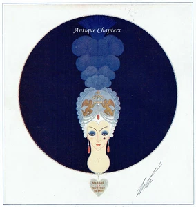 Madame Du Barry Romain de Tirtoff 1928 Erte Art Deco Print Article J577 - Picture 1 of 2