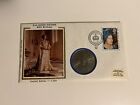 H. M. Queen Mother 80th Birthday Colorano Silk First Day Cover Coin Elizabeth 