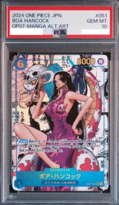 PSA10 ONE PIECE Card OP07-051 Boa Hancock Comic Parallel Manga Alt Art - Image 1 of 2