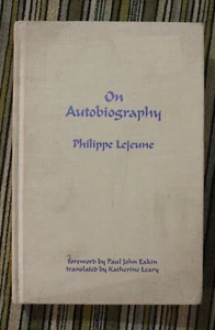 Zur Autobiographie von Philippe Lejeune 1989 Hardcover - Bild 1 von 6