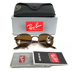 Ray-Ban Sunglasses RB3691 004/33 Gunmetal Tortoise Round Frames B-15 Lenses - Picture 1 of 14