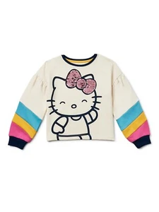HELLO KITTY FALL PULLOVER SWEATER GIRLS SIZE 4 6 7 8 10 NEW - Picture 1 of 1