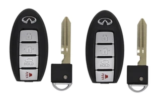 2 New Smart Key for FX35 FX37 FX50 QX70 2010-17 Proximity Remote KR55WK49622 A+ - Picture 1 of 4