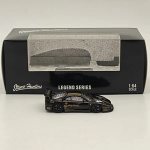 SH 1/64 Ferrari F40 LM JPS #5 Racing Sports Model Black Diecast Model Car - Foto 1 di 8