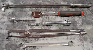 SNAP ON RATCHET 1/4" 3/8" EXTENSIONS 1/4" 1/2", BREAKER BAR BRAKE PLIERS WRENCH - Picture 1 of 12