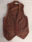 Incredible 1970s Made In England Knit Women's Knit Vest! Fantastic Metallic Knit