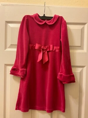 Vestido Talbots Niños Rosa Pana Manga Larga Vacaciones Ocasión Especial Niñas 6X  Foto 1 de 4