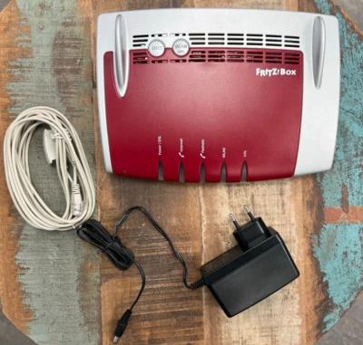 FRITZ!Box 7490 WLAN-Router Modem Rot/Weiß DSL Festnetz Internet mit 0 Bus ISDN - Bild 1 von 2