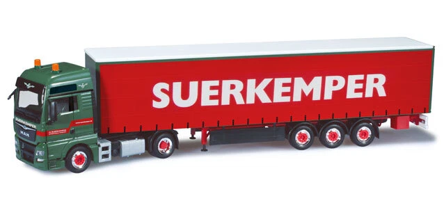 HERPA - MAN TGX XXL 4x2 con semirimorchio 3 Assi - SUERKEMPER - 1/87 - HER301879 - Immagine 1 di 1