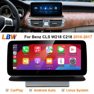 10.25'' Linux Screen Wireless Carplay Stereo Navi For Benz CLS W218 C218 2010-17 - Picture 1 of 12