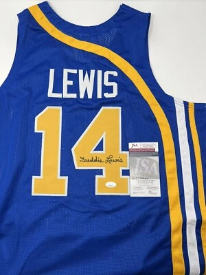 Freddie Lewis Indiana Pacers Autographed Hand Signed Jersey with JSA COA - Image 1 of 4