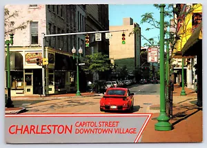 Charleston West Virginia Capitol Street Downtown Village Postkarte A316 - Bild 1 von 2
