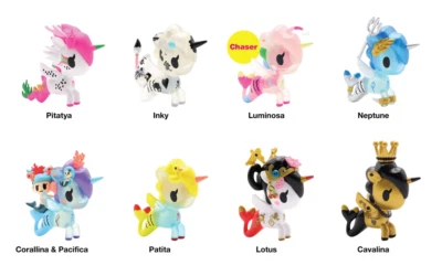 TOKIDOKI MERMICORNO SERIE 4 Chaser Luminosa Tinta Neptuno Cavalina Patita Foto 1 de 4