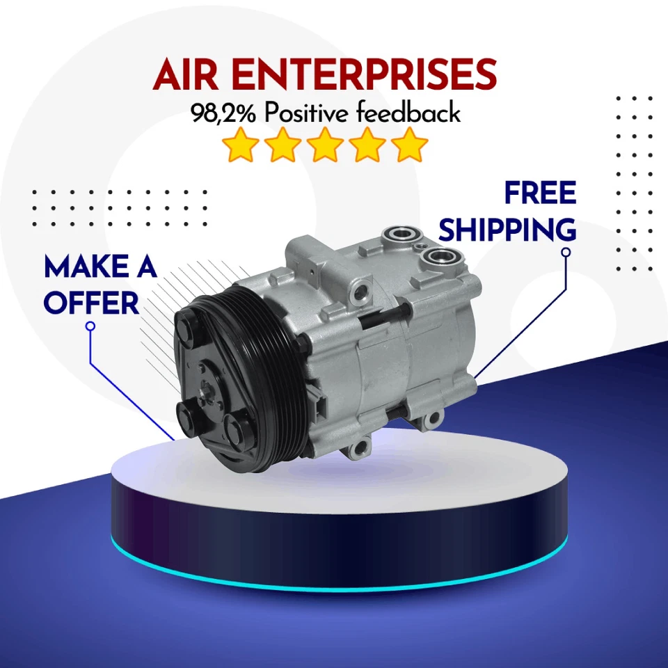 Compressor A/C Fit Ford F-150 1997-2006, Ford F-150 Heritage 2004 - Imagem 1 de 1