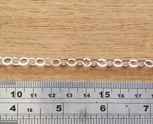 31cm STERLING SILVER 925 HAND CRAFTED CHAIN JEWELLERY NECKLACE EARRING BRACELET - Picture 1 of 3