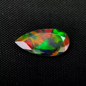 SHOLA Echt 2,28 Ct Natürlicher Schwarz Opal mit Farbenspiel aus Äthiopien - Bild 1 von 7