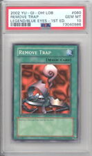 PSA 10 - Yu-Gi-Oh Card - LOB-060 - REMOVE TRAP (common) *1st Edition* - GEM MINT