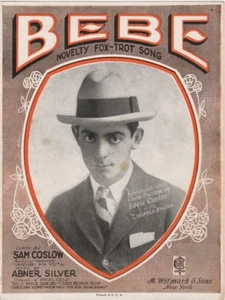 BEBE, Eddie Cantor photo, 1923, Antique sheet music - Picture 1 of 2
