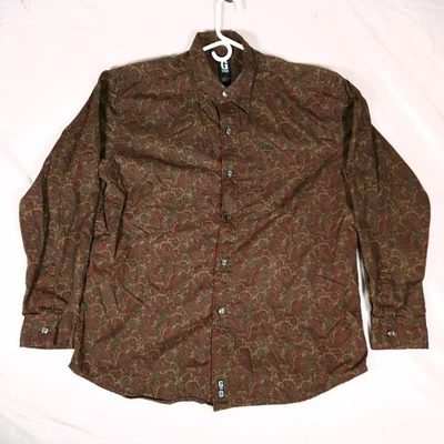 Vintage Guess Jeans USA Paisley Button Shirt XL Cotton 90s Retro Boho Hong Kong - Image 1 of 4