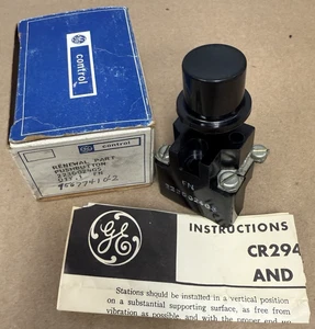GENERAL ELECTRIC 2236024G5 BLACK RENEWAL PART PUSHBUTTON *NEW IN BOX* - Bild 1 von 9